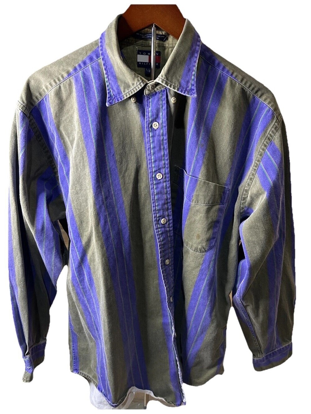 VTG Tommy Hilfiger Button Up Shirt Size Large
